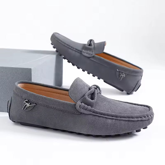 Casual leather moccasin