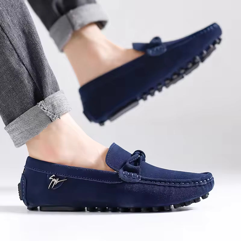 Casual leather moccasin